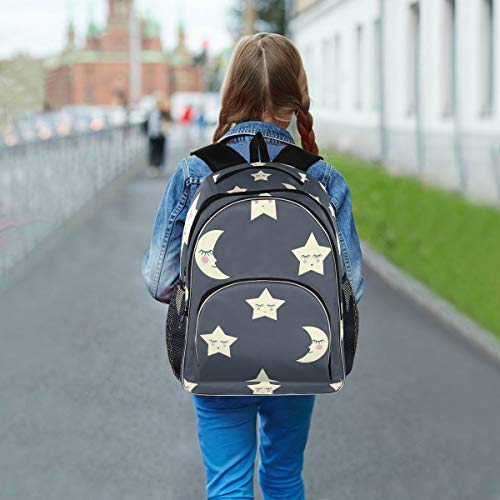 ALAZA Sleeping Night Stars and Moon Travel Laptop Backpack Durable College School Backpack for Boys Girls