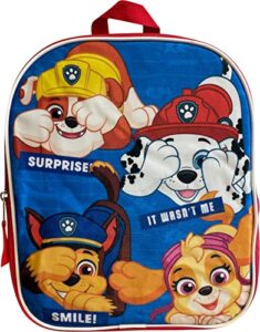fast forward paw patrol surprise 11″ mini backpack (blue-red)