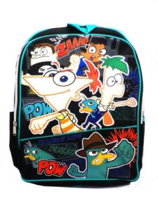 phineas and ferb 16″ large backpack