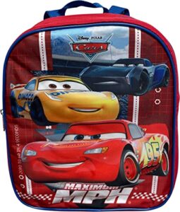 ruz cars lightning mcqueen toddle boy 12 inch mini backpack (red-blue)