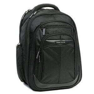 perry ellis m140 business laptop backpack, black, one size