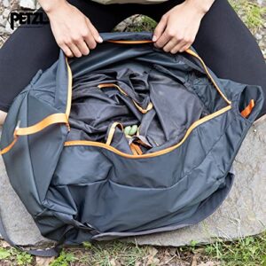 PETZL KLIFF Rope Bag - 36-Liter Rope Bag for Sport Climbing With Removable Tarp - Grey