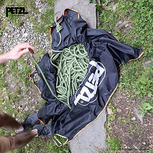 PETZL KLIFF Rope Bag - 36-Liter Rope Bag for Sport Climbing With Removable Tarp - Grey