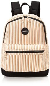 rvca women’s lukas canvas backpack, white, one size