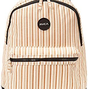 RVCA Women's Lukas Canvas Backpack, White, one Size