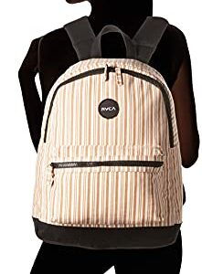 RVCA Women's Lukas Canvas Backpack, White, one Size