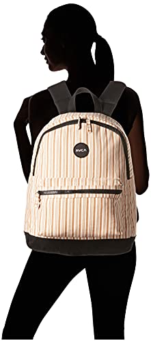 RVCA Women's Lukas Canvas Backpack, White, one Size