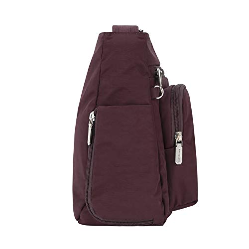 Travelon Patch Crossbody, Dark Bordeaux, one size