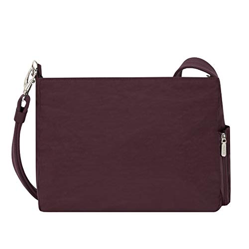 Travelon Patch Crossbody, Dark Bordeaux, one size