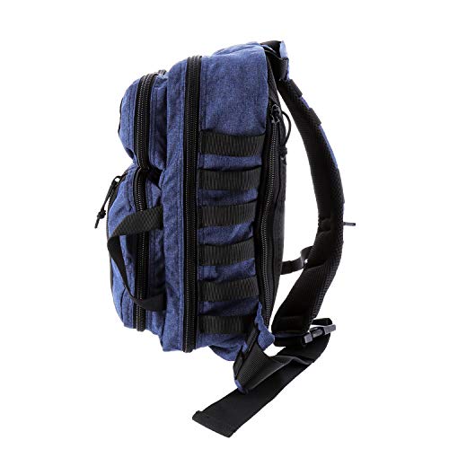 DDT Death Dealer Tactical Traveler Urban Sling EDC Day Pack, Color Lagoon