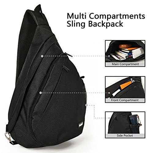 Storvyllf One Strap Backpack,Sling Bag for Men Women Waterproof Crossbody Sling Backpack Chest Shoulder Daypack for Travel Hiking