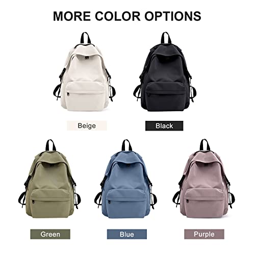 UPPACK Black Bookbag Lightweight Backpack for School Girls Middle School Bag for Boys teen Cute Aesthetic Bookbag High School for Students bag for Women Waterproof Casual Daypack for Men