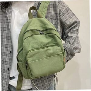 travel laptop backpack, backpack womens fashion canvas bag solid color retro small backpack female college school bag for teenage girls portable handbag rucksack| school bag