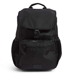 vera bradley womens recycled lighten up reactive daytripper backpack bookbag, black, one size us