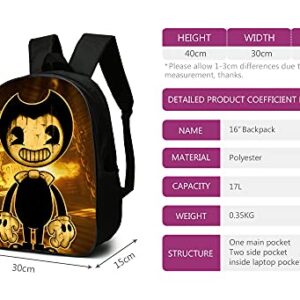 WOLOISO Anime Backpack Large Capacity Laptop Travel Bag for Boys Girls