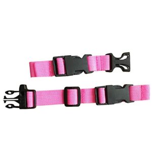 HDHYK Backpack Chest Strap- Nylon - Adjustable Universal (Pink )