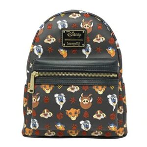 loungefly disney lion king faces embroidered mini backpack exclusive