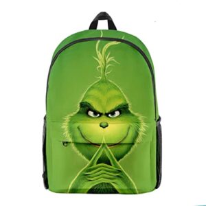 fexmeo merry grinchmas backpack lightweight durable