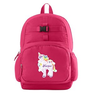 let’s make memories pink graphic backpack- personalized back to school- unicorn