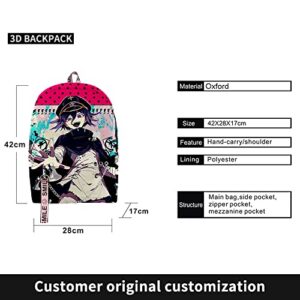 kokichi Ouma Merch Backpack Oxford backpack School Bag Teenager Bag Travel Backpack (4)