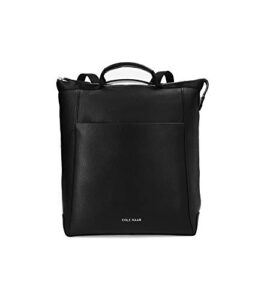 cole haan grand ambition leather convertible backpack black one size