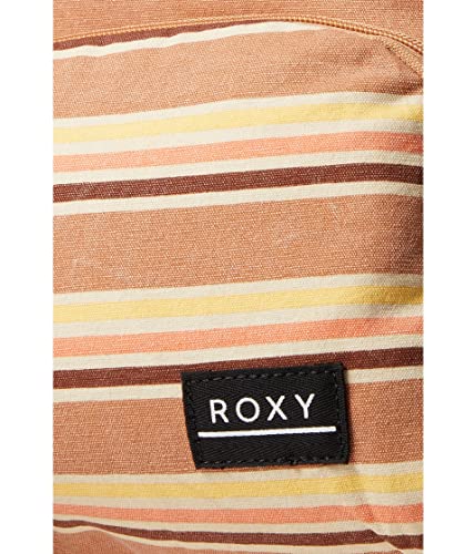 Roxy Always Core Canvas Backpack Toasted Nut Retro Rays Stripe One Size