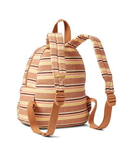 Roxy Always Core Canvas Backpack Toasted Nut Retro Rays Stripe One Size