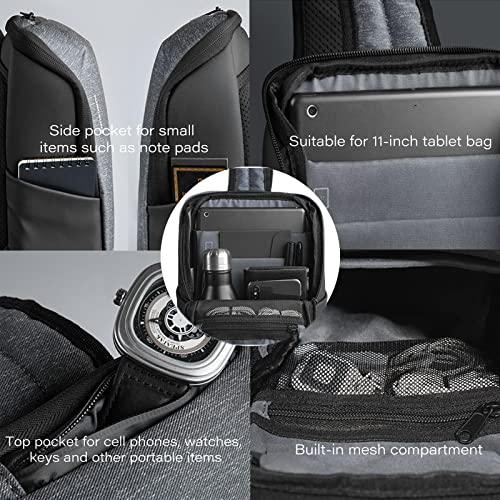 WESTPAK Sling Bag Crossbody Backpack Water Resistant Shoulder Bag Small Chest Pack for Travel Outdoor Men Women