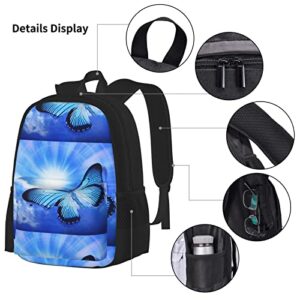 YIDUODUOX School Bookbags Set Personalized Beauty Butterfly Student Backpack With Lunch Box And Pencil Case School Backpack Boys Girls