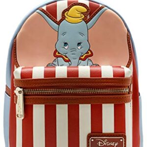 LOUNGEFLY X DISNEY Dumbo Stripe Star of The Show Mini Backpack