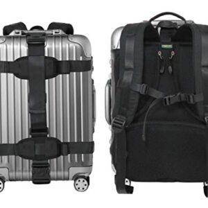 Hardcase/Carry On Trolley Luggage Backpack Conversion System Adjustable Strap