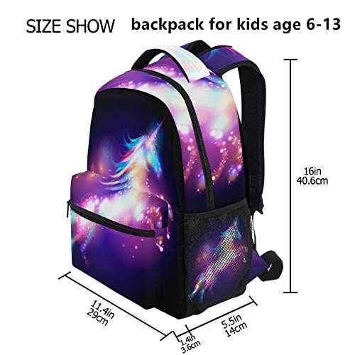 Unicorn Backpack for Little Girl School Backpacks Girl Kid Elementary School Backpack Unicorn Bookbag for Girl Ages 5-12