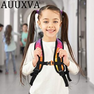 AUUXVA Kids Backpack Tie Dye Art Preschool Kindergarten Mini Children Bag Bookbags Daypack with Chest Strap Toddler Girls Boys