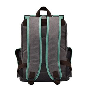 Lukvuzo Japanese Anime Backpacks Canvas Shoulders bag 3D Print Daypack Schoolbag Laptops Back Pack for Anime Fans (10.6"x4.7"x16.5",Green)