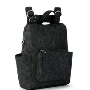 Sakroots Womens Eco-twill Eco Twill Loyola Small Convertible Backpack, Black Spirit Desert, One Size US