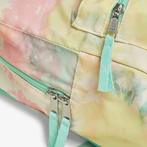 Pura Vida Tie Dye Mini Daypack Backpack Travel Bag - 400D Polyester, Vintage Patch - 12 Liters