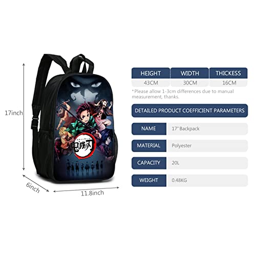 Anime Backpack 3D Print Teens Bags Fashion Laptop Bagpack for Boys and Girls Daypack