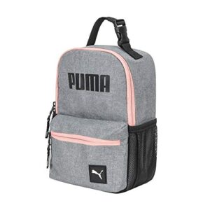 puma unisex child evercat generator lunch box backpacks, grey/apricot blush, one size us