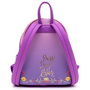 Loungefly Disney Mini Backpack, Princess Stories Series Disney Tangled Rapunzel, Pascal Flynn Rider