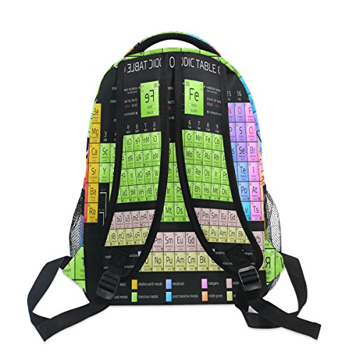 WXLIFE Periodic Table of The Elements Backpack Travel School Shoulder Bag for Kids Boys Girls Women Men
