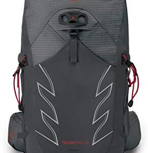 Osprey Talon Pro 20 Men's Hiking Backpack, Carbon, Large/X-Large