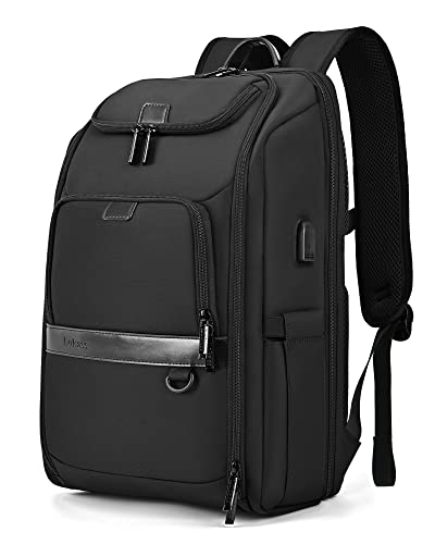 Travel Backpack for Men, TSA Approved Laptop Backpack Large Business Backpack for Men 17.3 Inch Water Resistant Computer Backpack with USB Charging Port, Work College School Bookbag for Men and Women