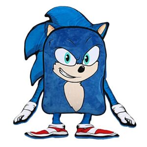 sonic the hedgehog sonic youth plush character backpack
