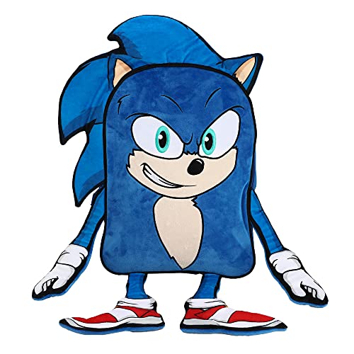 Sonic The Hedgehog Sonic Youth Plush Character Backpack