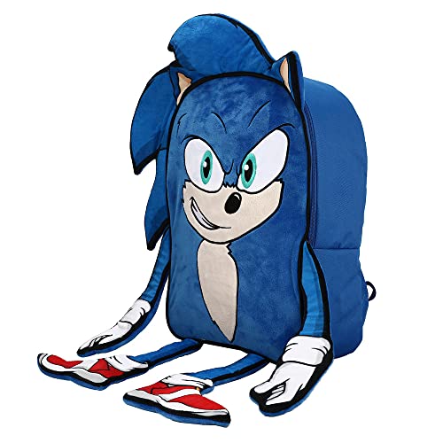 Sonic The Hedgehog Sonic Youth Plush Character Backpack