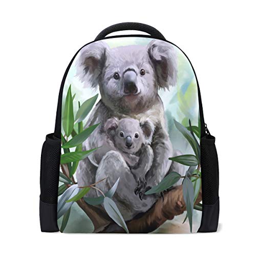 ALAZA Koala Casual Backpack Waterproof Travel Daypack School Bag