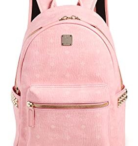 MCM Women's Stark Backpack 37, Blossom Pink Visetos, One Size