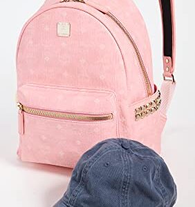 MCM Women's Stark Backpack 37, Blossom Pink Visetos, One Size