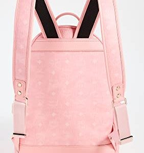 MCM Women's Stark Backpack 37, Blossom Pink Visetos, One Size