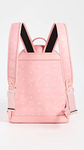 MCM Women's Stark Backpack 37, Blossom Pink Visetos, One Size